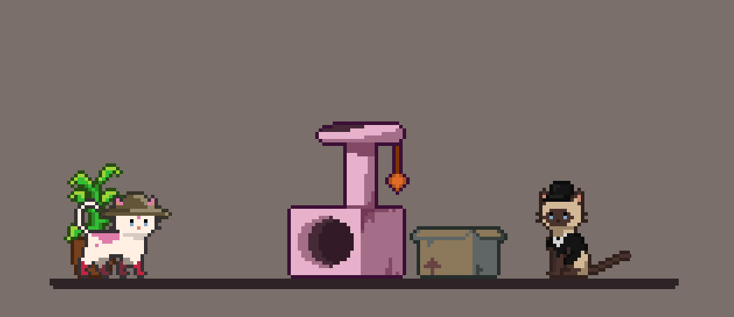 Animated cat illustration